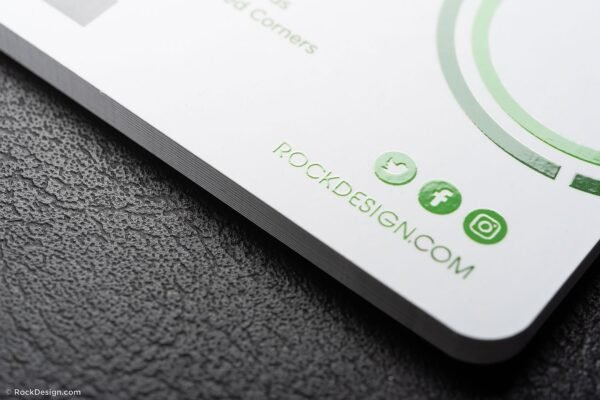 1000 Business Cards, Rounded Corner Spot UV Matt Lamination 400gsm