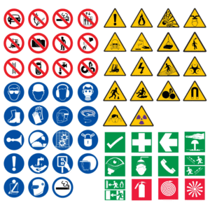 Road and safety Signs Sticker