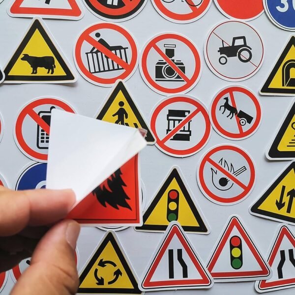 Road and safety Signs Sticker