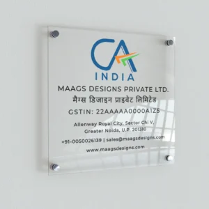 Acrylic Name Plates with UV Printing