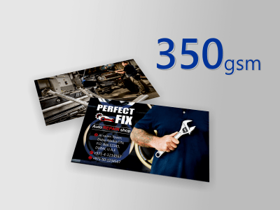 Express Digital Printing -100 Business Cards, Matt Laminated, 350 gsm