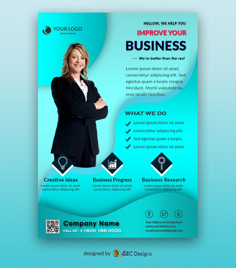 10,000 Flyer A5 Real Size (Glossy paper 170gsm)