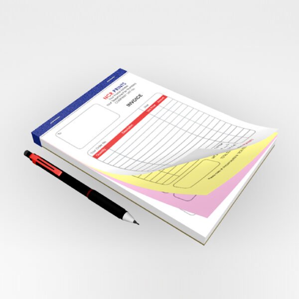 50 NCR – A4 Size, 1 Color Printing, 1+2