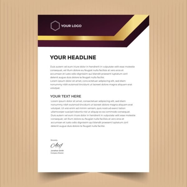 2000 A4 Letterhead – Wood free Paper 120 gsm