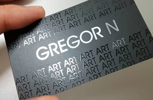 500 Business Card, Spot UV Matt Lamination 400gsm