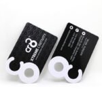 1000 Custom Shape Business Cards, Matt Laminated with Gold Foil Spot UV 400 GSM